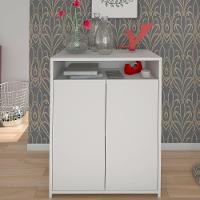 Balcão Multiuso Escritório Sala Cool A02 02 Portas Branco - 16