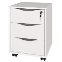 Gaveteiro Para Escritório 03 Gavetas Branco - 1