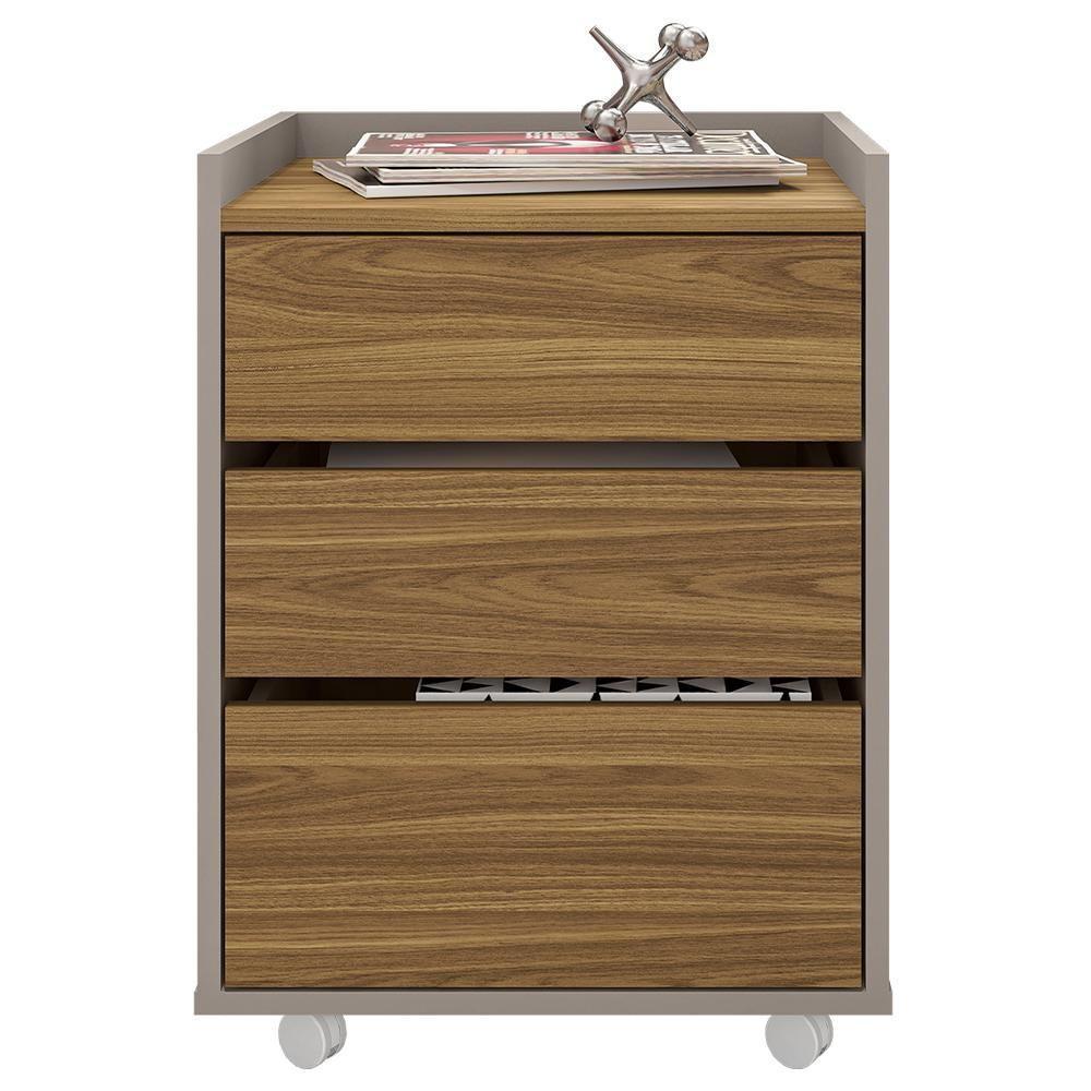 Gaveteiro Escritório Organizador Studio 3 Gavetas Caemmun - 1