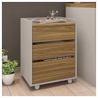 Gaveteiro Escritório Organizador Studio 3 Gavetas Caemmun - 10