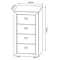 Gaveteiro Para Escritório Home Office Me4133 Mdp Branco - 12