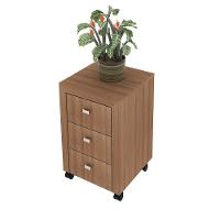 Gaveteiro Para Escritório Home Office Me4108 Mdp Amendoa - 3