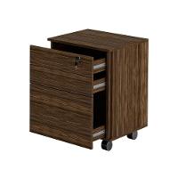 Gaveteiro 3 Gavetas Com Rodízios Me4148 Nogal - 3