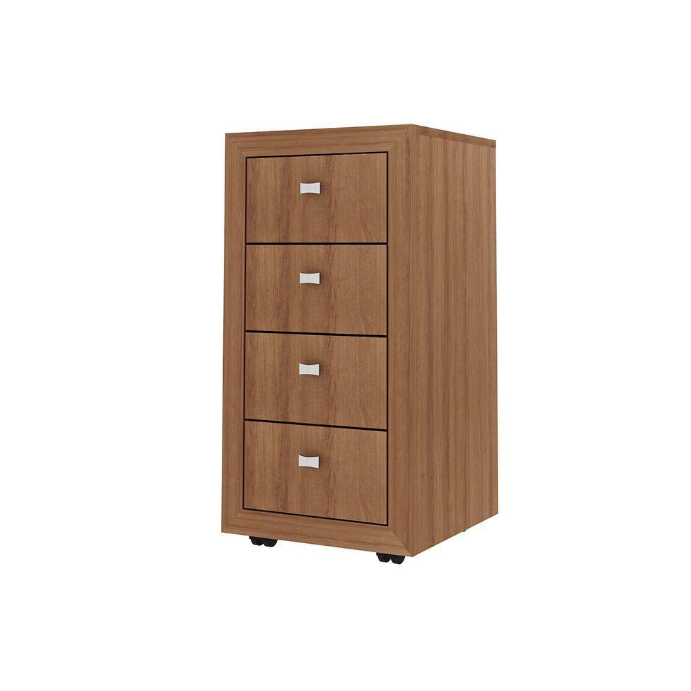 Gaveteiro Para Escritório Home Office Me4133 Mdp Amendoa - 1