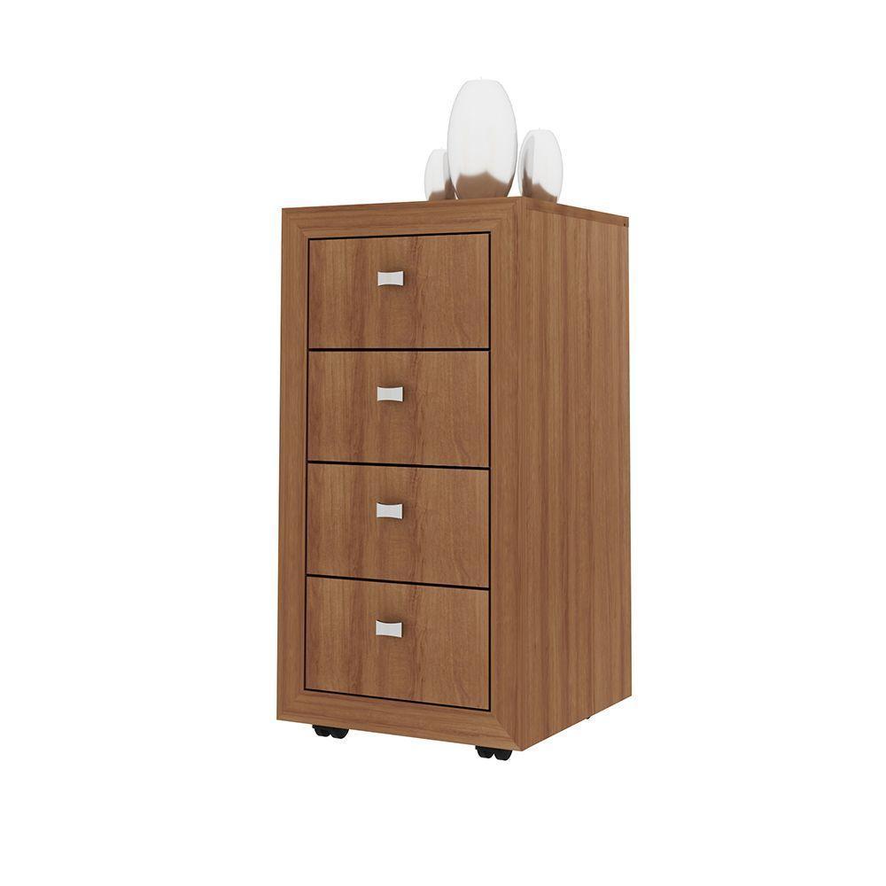 Gaveteiro Para Escritório Home Office Me4133 Mdp Amendoa - 3
