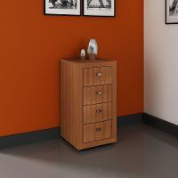 Gaveteiro Para Escritório Home Office Me4133 Mdp Amendoa