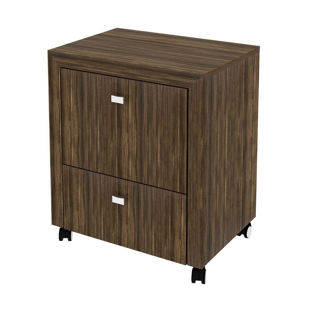 Gaveteiro Para Escritório Home Office Me4112 Mdp Nogal - 1