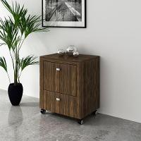 Gaveteiro Para Escritório Home Office Me4112 Mdp Nogal