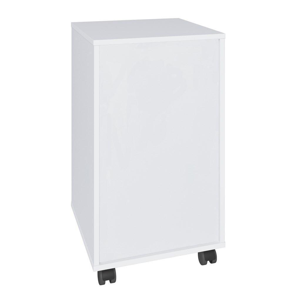 Gaveteiro 4 Gavetas Pés Rodízios Mobile Bit Branco - Artany - 2