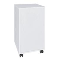 Gaveteiro 4 Gavetas Pés Rodízios Mobile Bit Branco - Artany - 2