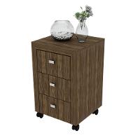 Gaveteiro Para Escritório Home Office Me4108 Mdp Nogal - 3