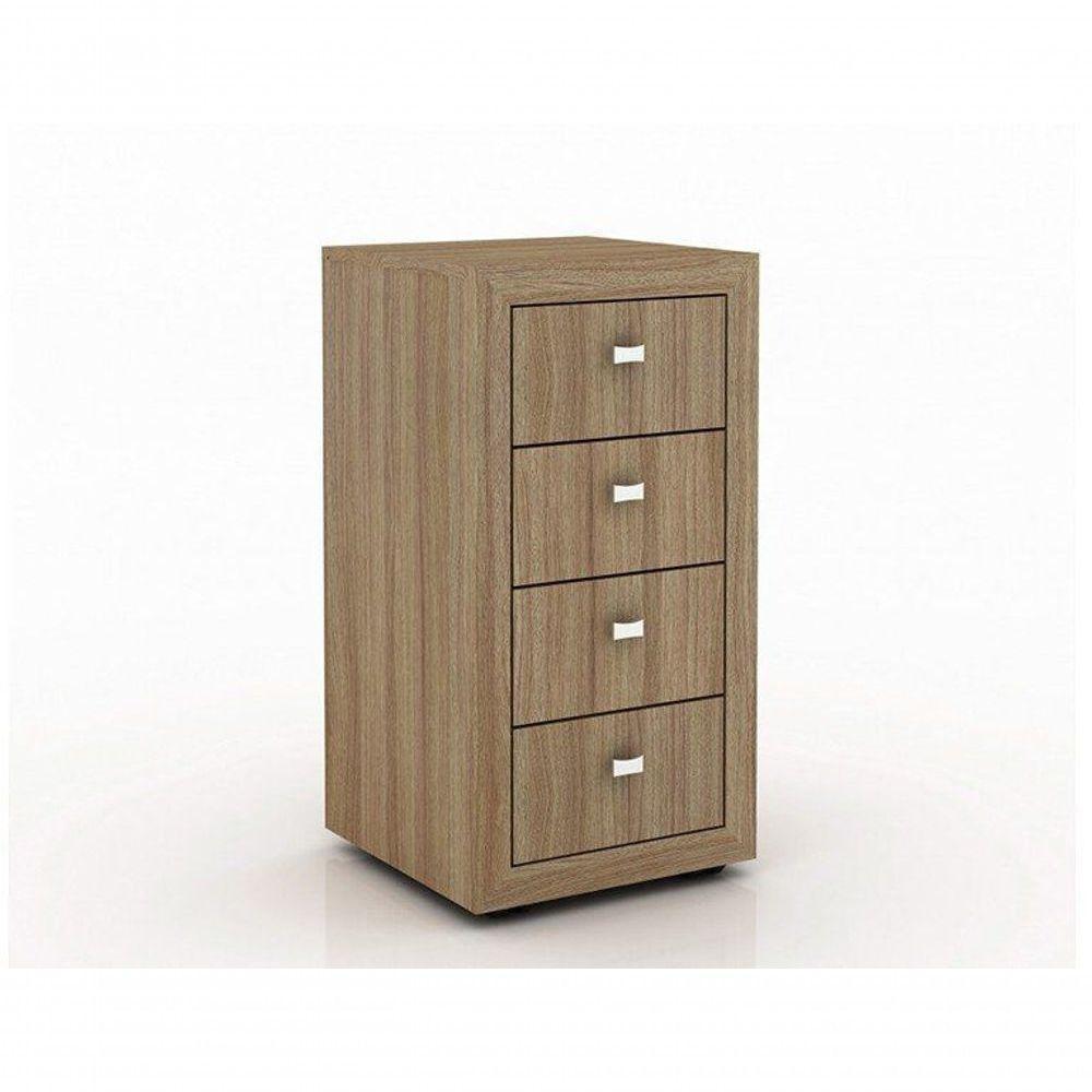 Gaveteiro Para Escritório Home Office Me4133 Mdp Amendoa - 1