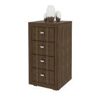 Gaveteiro Para Escritório Home Office Me4133 Mdp Nogal - 3