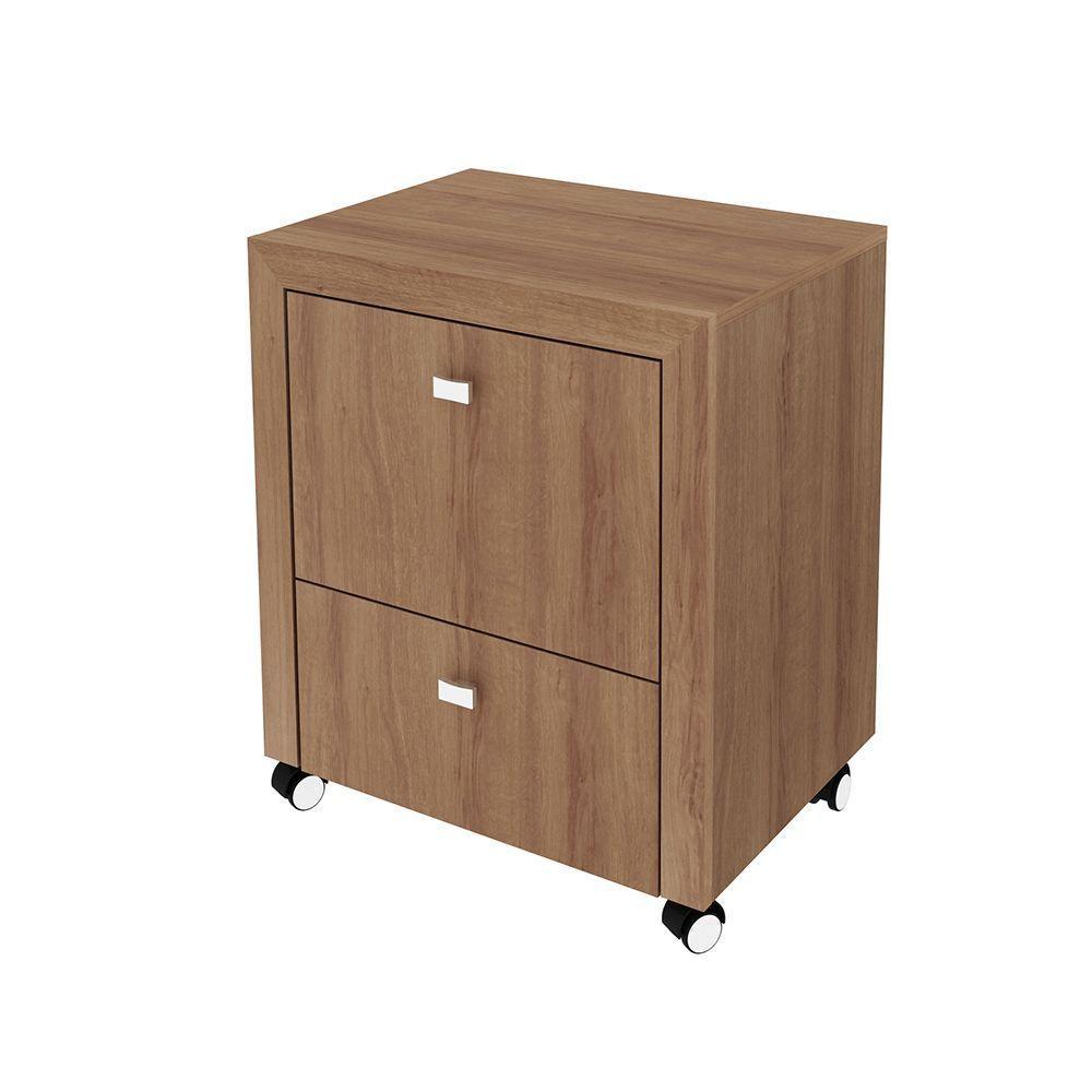 Gaveteiro Para Escritório Home Office Me4112 Mdp Amendoa - 1