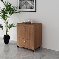 Gaveteiro Para Escritório Home Office Me4112 Mdp Amendoa