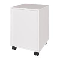 Gaveteiro 3 Gavetas Pés Rodízios Mobile Face Branco - 2