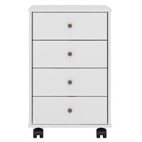 Gaveteiro Office 4 Gavetas Com Rodízios Presence D02 Branco - 2