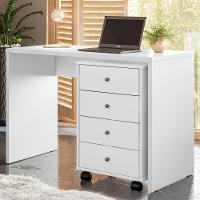 Gaveteiro Office 4 Gavetas Com Rodízios Presence D02 Branco - 4