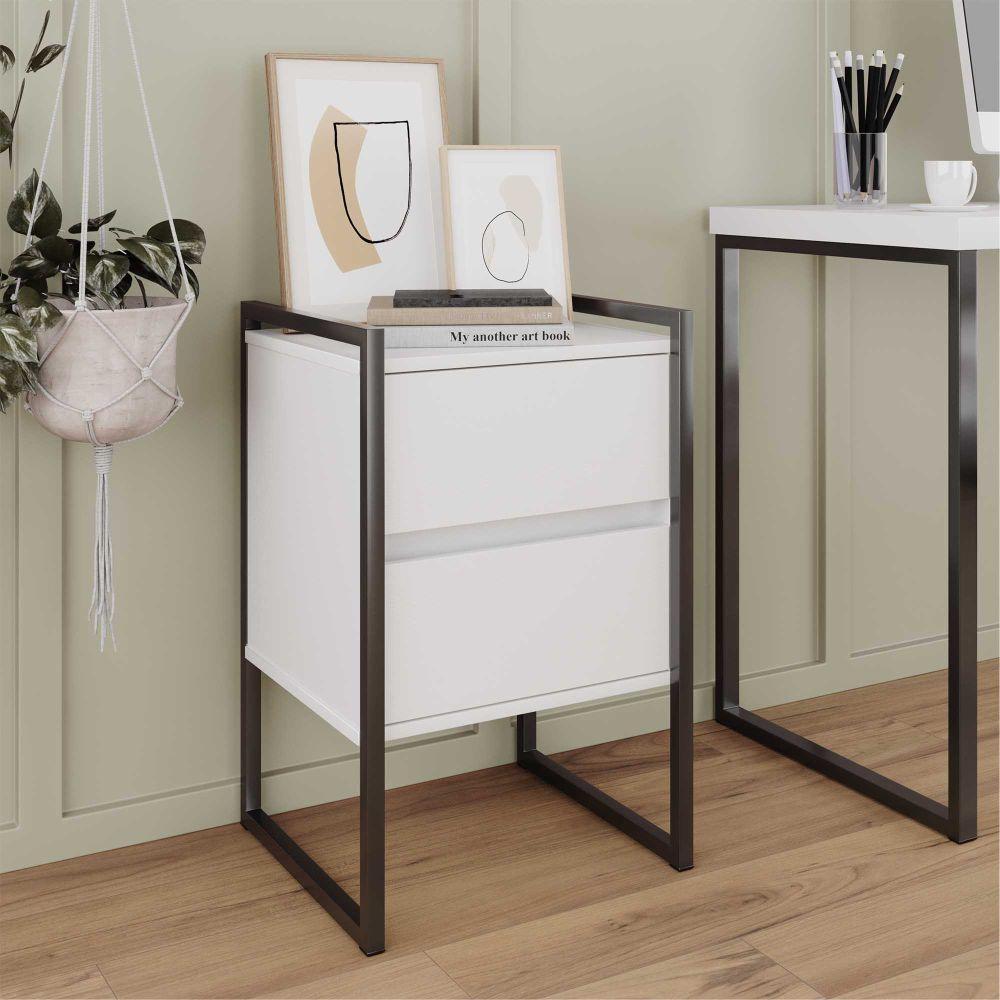 Gaveteiro Industrial 2 Gaveta Keys Branco - 1