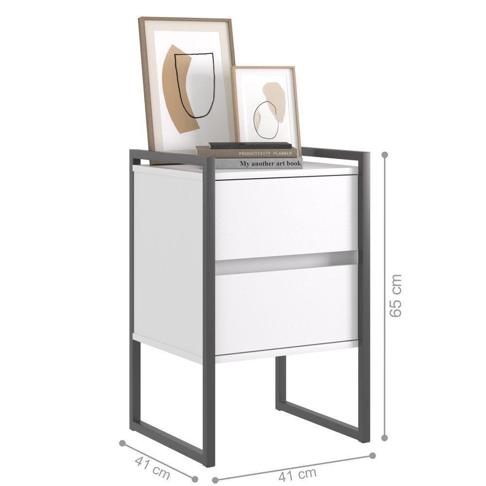 Gaveteiro Industrial 2 Gaveta Keys Branco - 3