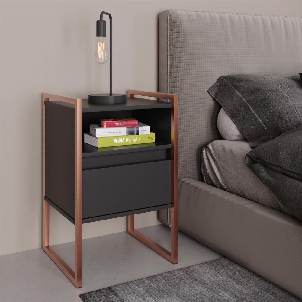 Gaveteiro Industrial Com Gaveta Kinfe Preto Cobre - 1