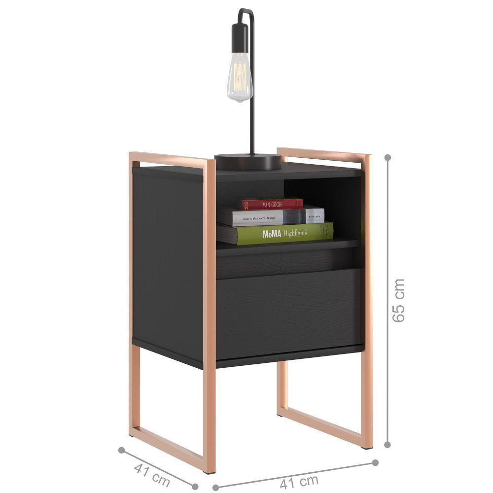 Gaveteiro Industrial Com Gaveta Kinfe Preto Cobre - 3