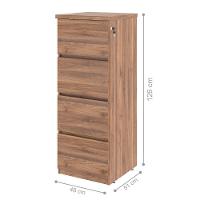 Arquivo Com 4 Gavetas Jessica Noce - 2