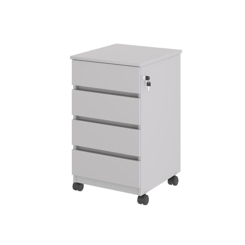 Gaveteiro Com 4 Gavetas Chelsea Cinza - 1