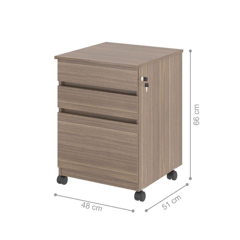 Gaveteiro Com 3 Gavetas Nora Affara - 2