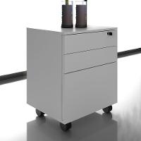 Gaveteiro Com Chave Escritório Home Office Me4148 Mdp Branco - 22