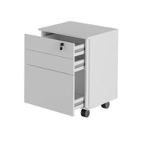 Gaveteiro Com Chave Escritório Home Office Me4148 Mdp Branco - 28