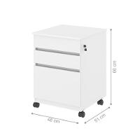 Gaveteiro Com 3 Gavetas Nora Branco - 2