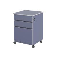 Gaveteiro Com 3 Gavetas Nora Azul - 1