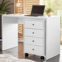 Gaveteiro Office 4 Gavetas Com Rodízios Presence D02 Branco - 10