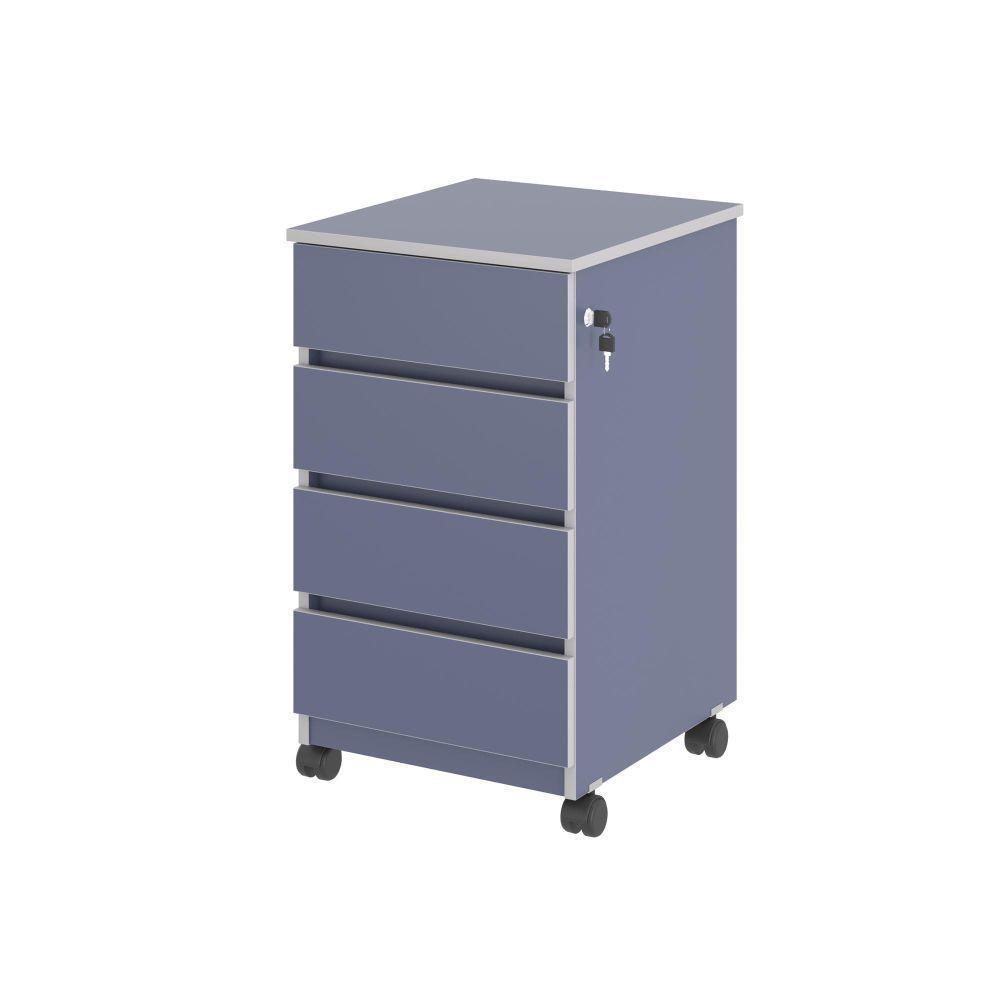 Gaveteiro Com 4 Gavetas Chelsea Azul - 1