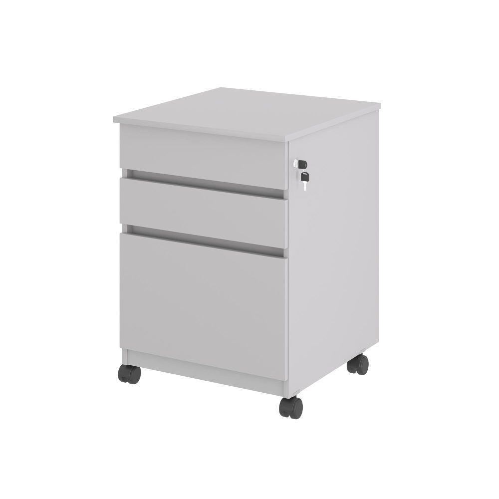 Gaveteiro Com 3 Gavetas Nora Cinza - 1