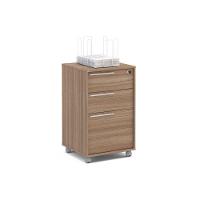 Multiuso Escritório Maia c/ 3 Gavetas e 1 c/ Chave Castanho - Politorno - 1