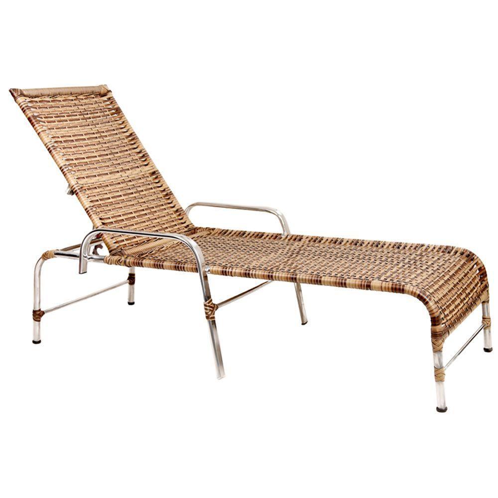 2 Espreguiçadeiras Esteira e 1 Mesa de Centro Garden Cappuccino - 2