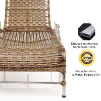 2 Espreguiçadeiras Esteira e 1 Mesa de Centro Garden Cappuccino - 3
