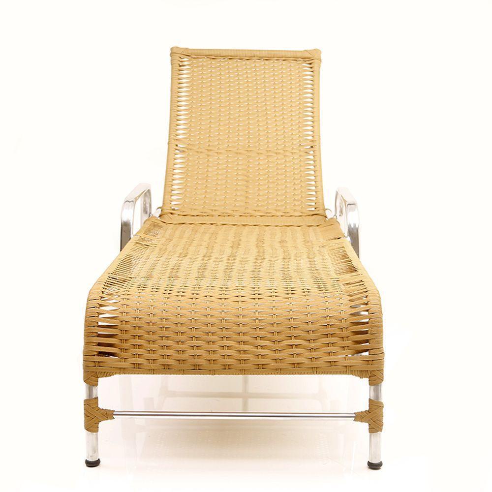 2 Espreguiçadeiras Esteira e 1 Mesa de Centro Garden Avelã - 4