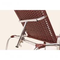 2 Espreguiçadeiras Esteira e 1 Mesa de Centro Garden Vinho Dark - 5