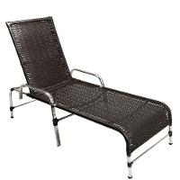 2 Espreguiçadeiras De Alumínio + 1 Mesa De Centro Preto - 4