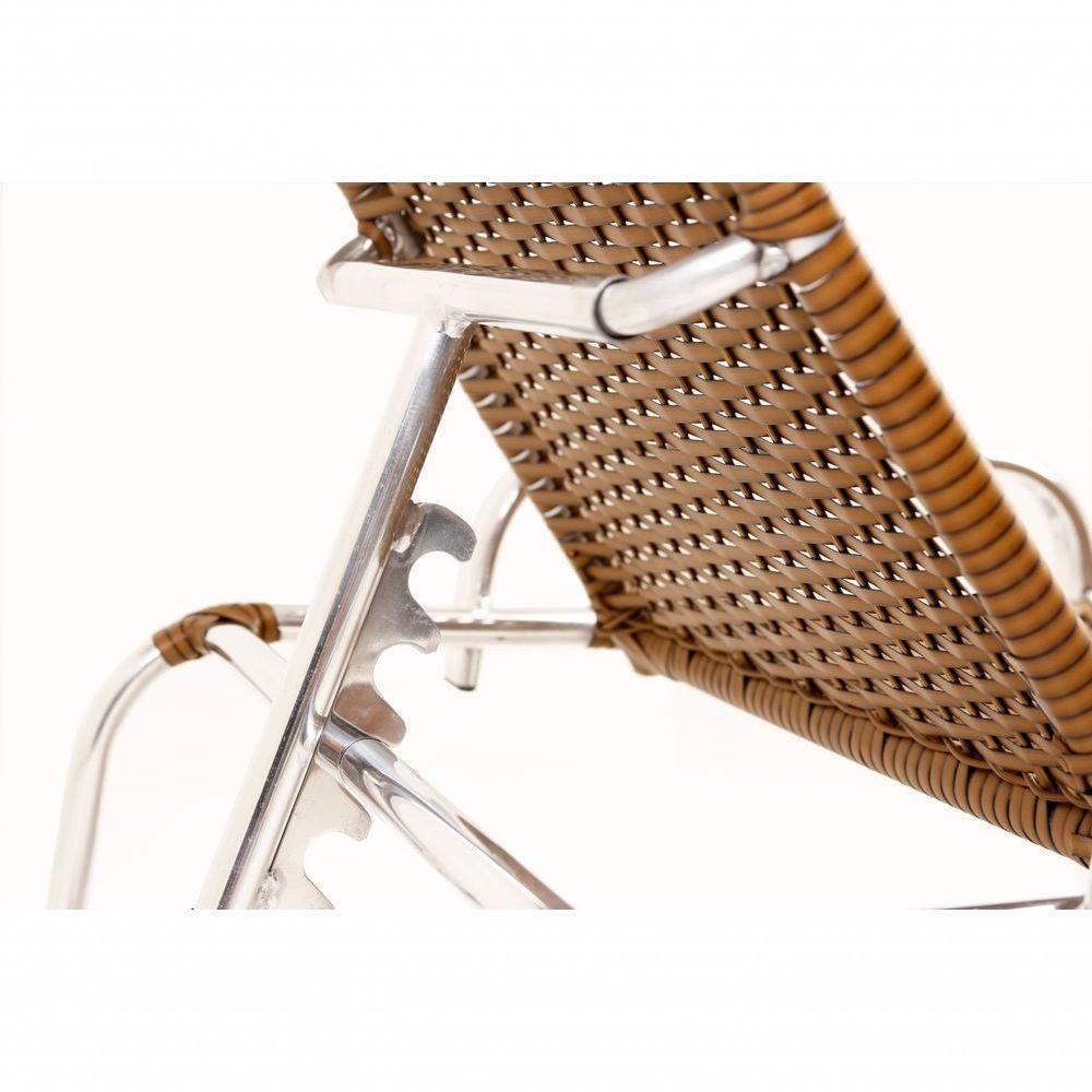 2 Espreguiçadeiras De Alumínio + 1 Mesa De Centro Sépia - 3