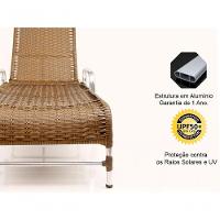 2 Espreguiçadeiras De Alumínio + 1 Mesa De Centro Sépia - 3