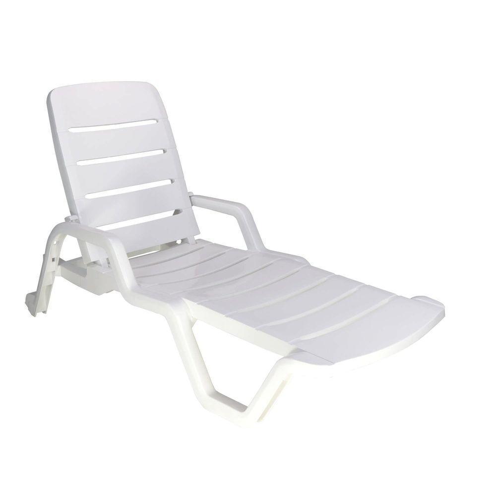 Espreguiçadeira Tramontina Leblon Basic Em Polipropileno Branco Tramontina - 1