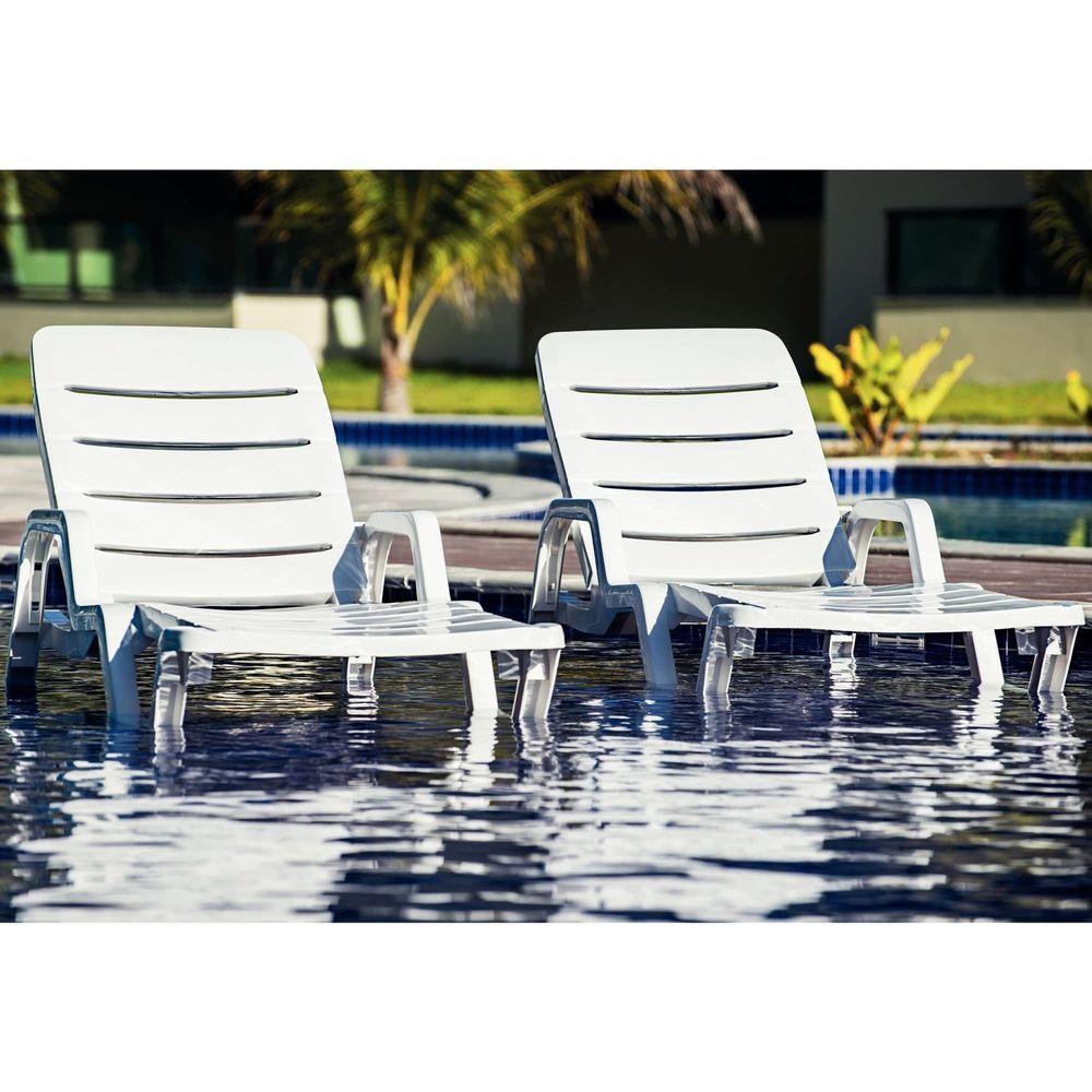 Espreguiçadeira Tramontina Leblon Basic Em Polipropileno Branco Tramontina - 8
