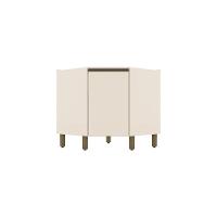 Balcão Canto Oblíquo 1 Porta Connect Henn Off White - 1