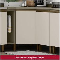 Balcão Canto Oblíquo 01 Porta Connect Henn Duna Com Cristal - 7