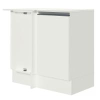 Balcão De Canto 100% Mdf Com Tampo Branco Smart Madesa Branco - 1