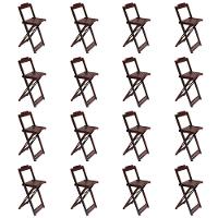 Kit 4 Jogos De Mesa Bistrô De Madeira Com 4 Cadeiras Dobravel Imbuia - Marrom - 2